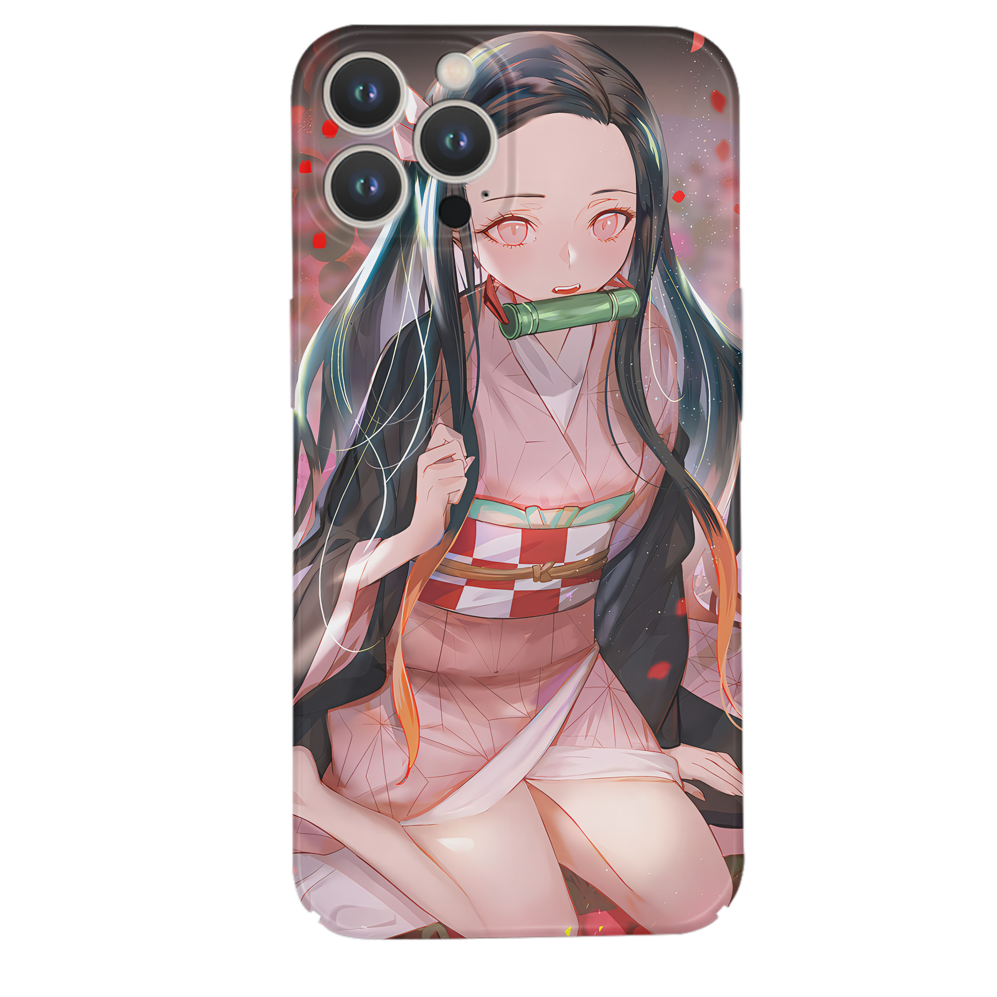 （画像用） 鬼滅の刃（きめつのやいば）竈門 禰󠄀豆子／かまど ねずこ Kamado Nezuko 【iPhone 14シリーズ対応】ハードケース